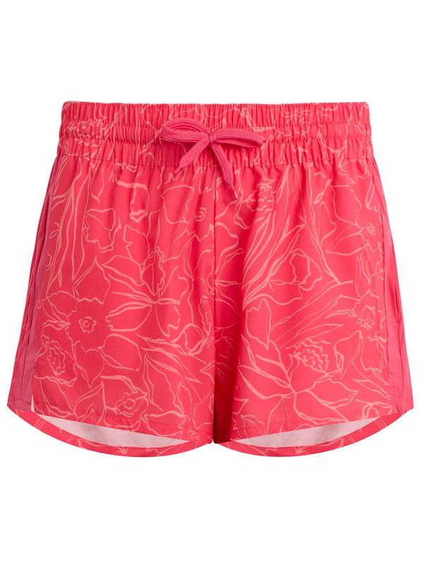 Kanu Surf Women's Orchid 4" Stretch Elastic Board Shorts Black