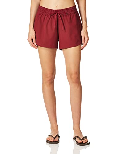 Kanu Surf Women's Solid 4" Stretch Elastic Board Shorts Black