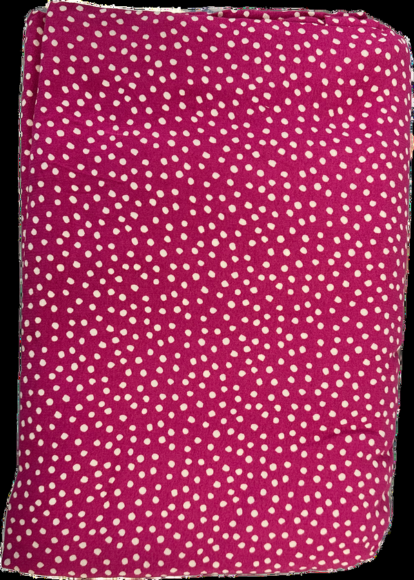 Kanya London Dark Pink Polka Dot ( Saree And Blouse )