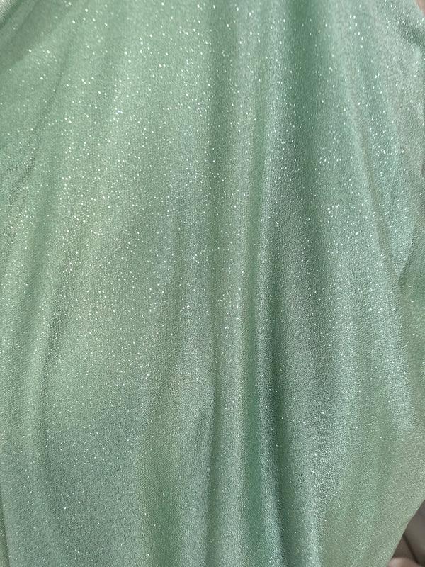 Kanya London GLITTER SAREE LONG SLEEVE SAGE