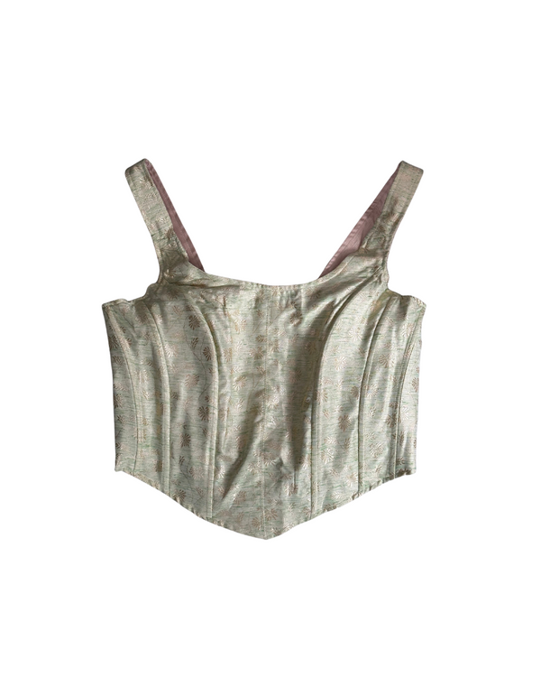 kanya london mint brocade corset