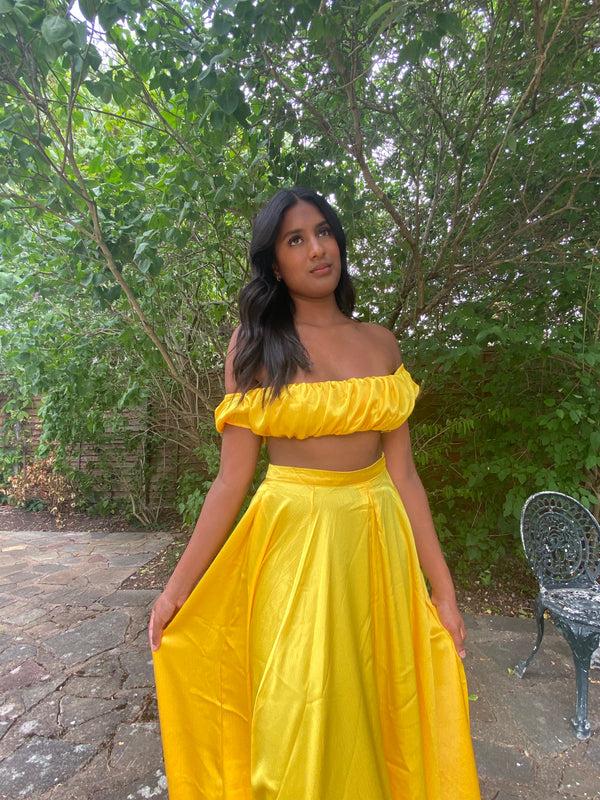 kanya london Yellow Lehenga Skirt