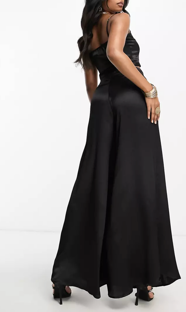kanya london RESALE Black sharara wide leg trousers