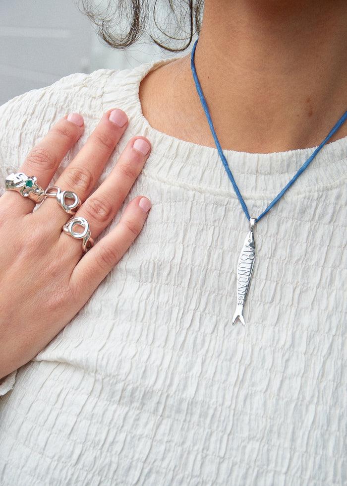 kara yoo jewelry Abundance Fish Necklace