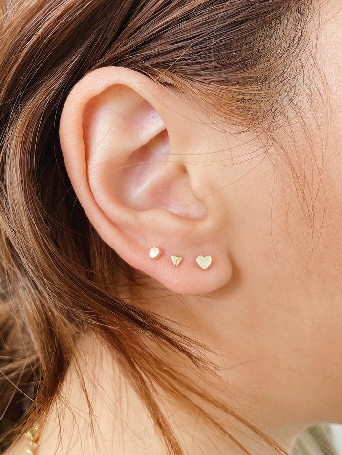 Kara Yoo Jewelry Aimee Studs Solid 14K Gold