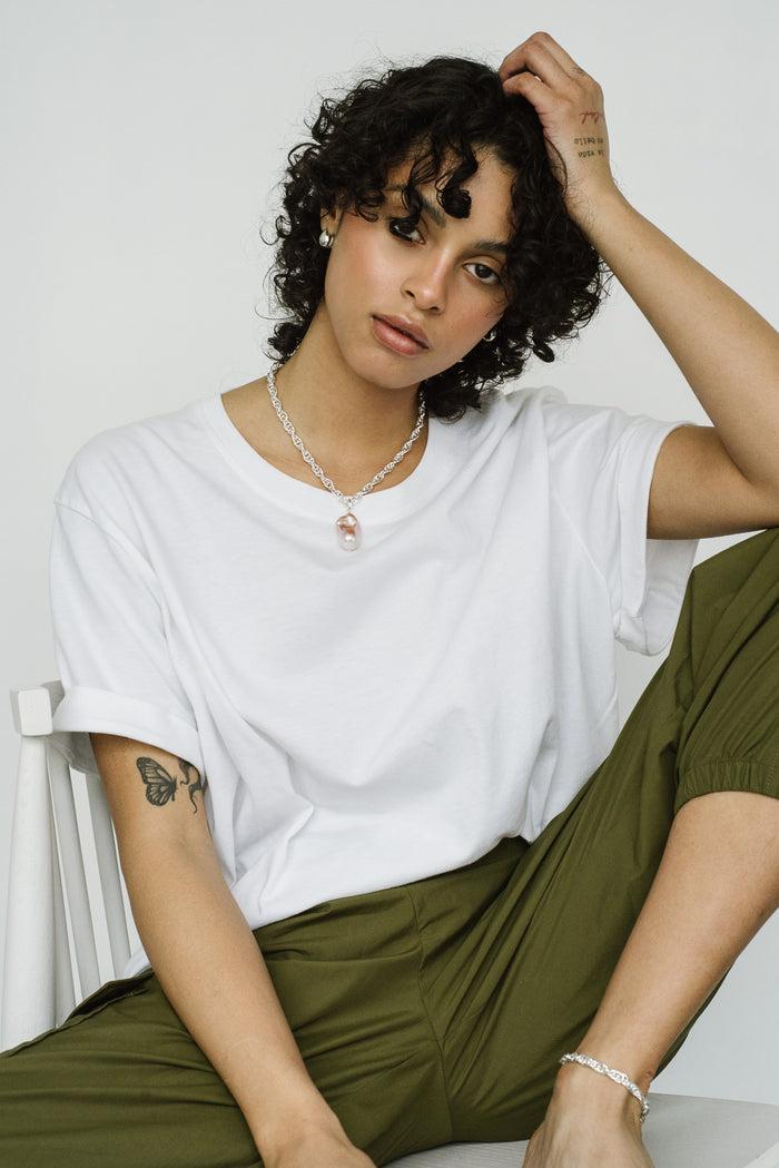 Kara Yoo Jewelry Almond Huggie Hoops