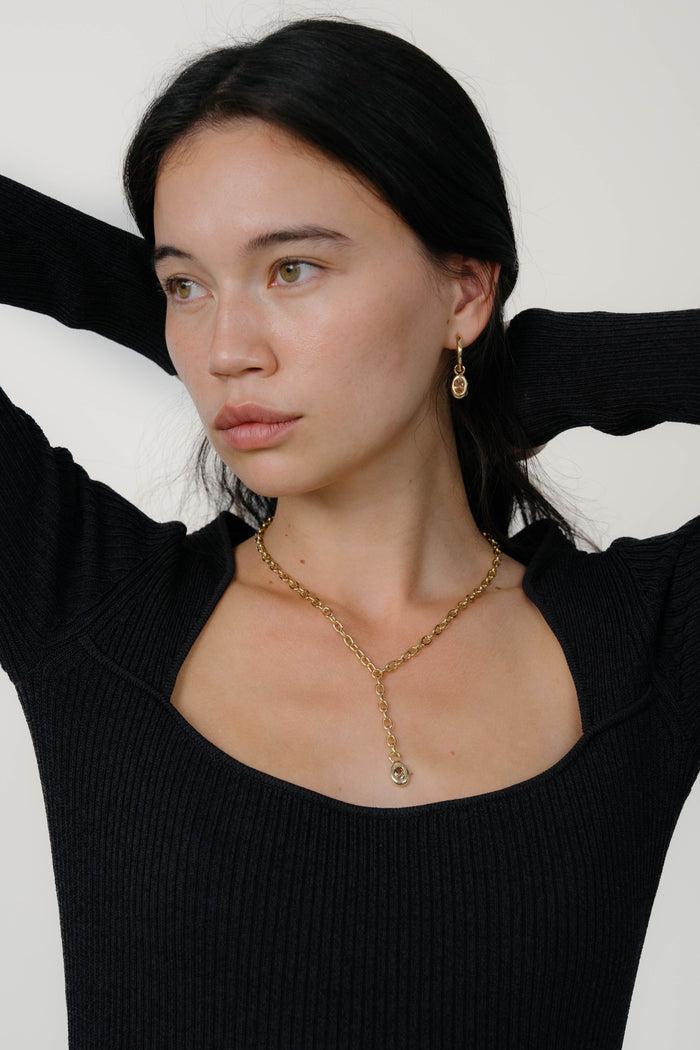 kara yoo jewelry Ami Lariat Necklace