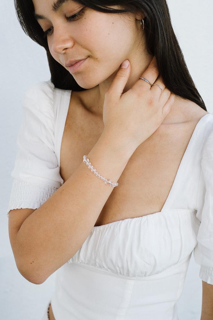 kara yoo jewelry Avery Bracelet - Clear Quartz