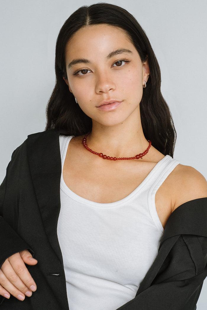 kara yoo jewelry Avery Necklace - Carnelian