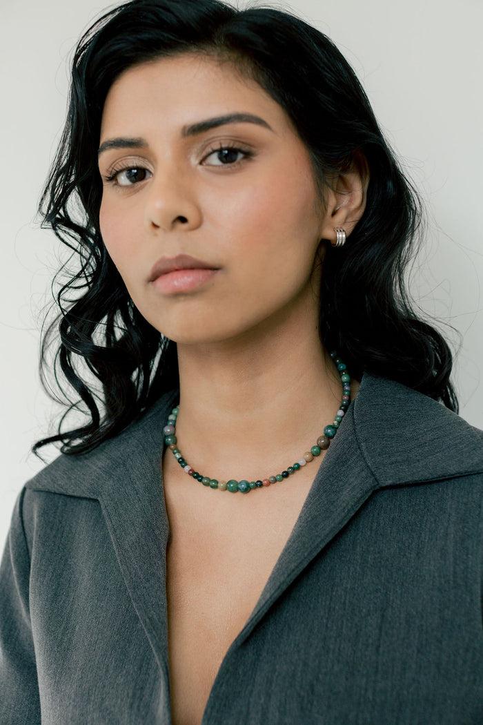 kara yoo jewelry Avery Necklace River Jasper