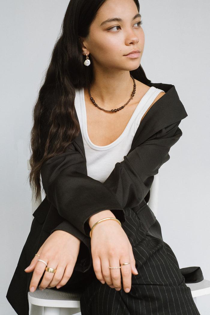 Kara Yoo Jewelry Avery Necklace - Smoky Quartz