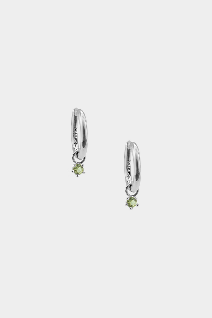 Kara Yoo Jewelry Birthstone Hoops