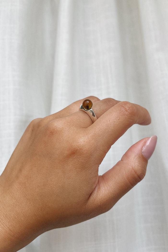 kara yoo jewelry Bubble Ring - Cognac Quartz