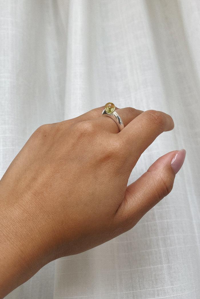 kara yoo jewelry Bubble Ring - Lemon-Green Quartz