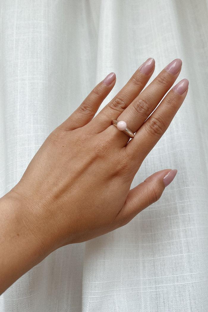 Kara Yoo Jewelry Bubble Ring - Pink Opal