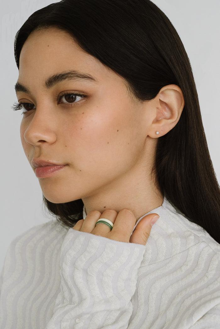 kara yoo jewelry Esther Studs Solid 14K Gold