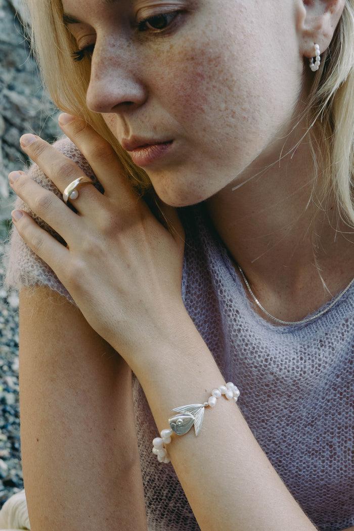 kara yoo jewelry Fishbone Bracelet