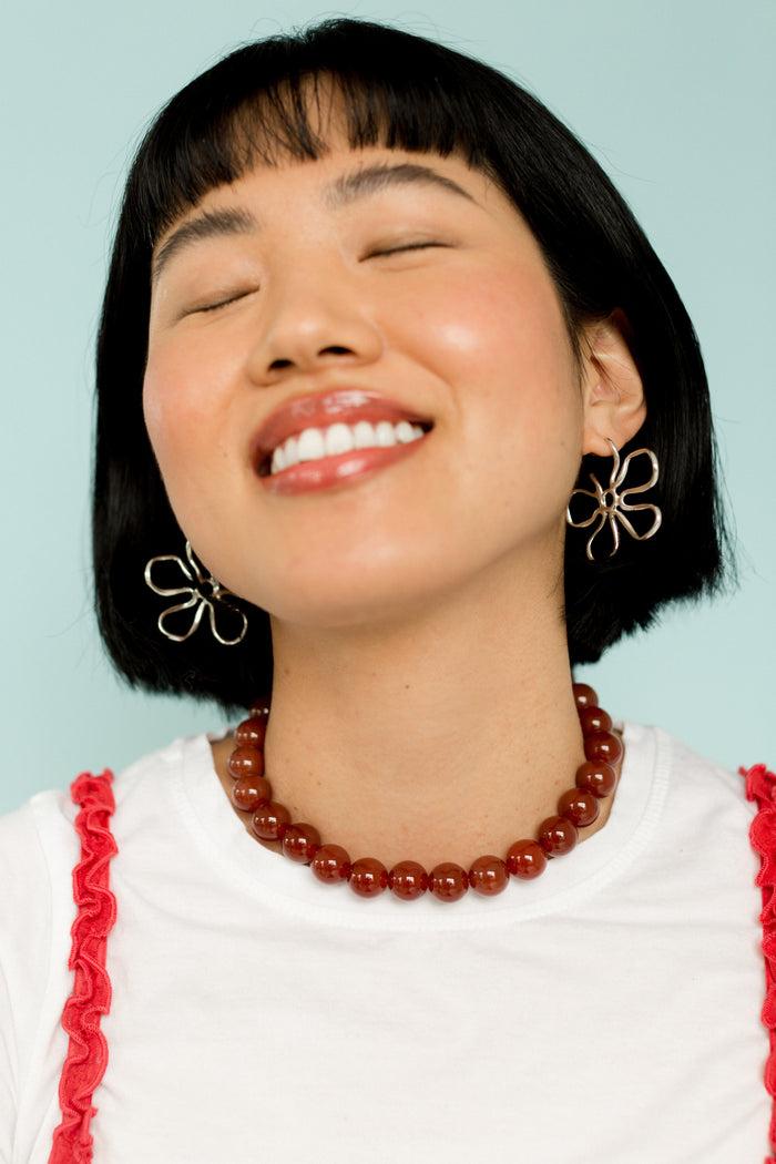 kara yoo jewelry Flora Large Hoops