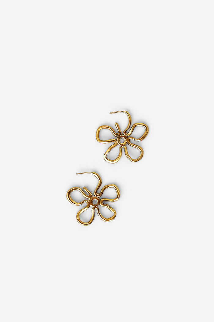 Kara Yoo Jewelry Flora Medium Hoops