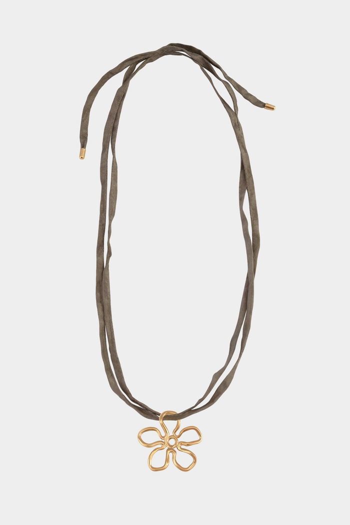 Kara Yoo Jewelry Flora On Raw Silk