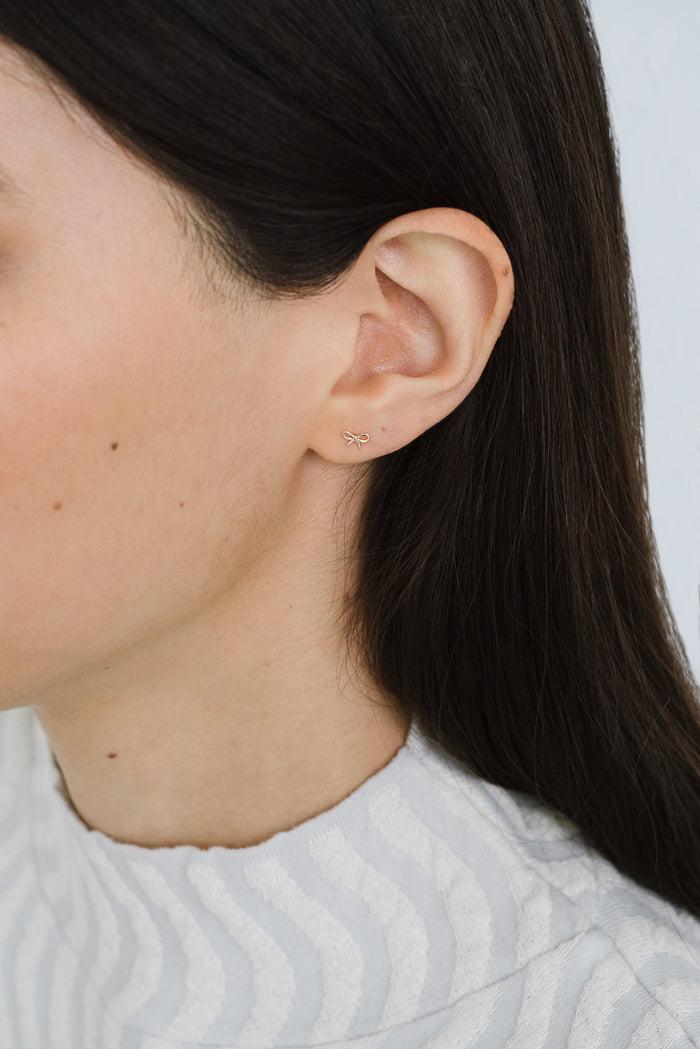 kara yoo jewelry Harper Studs Solid 14K Gold