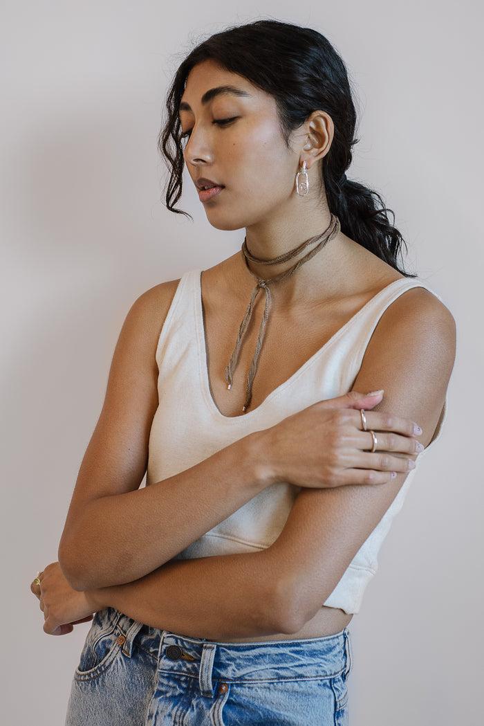 kara yoo jewelry Loop Dangle Earrings