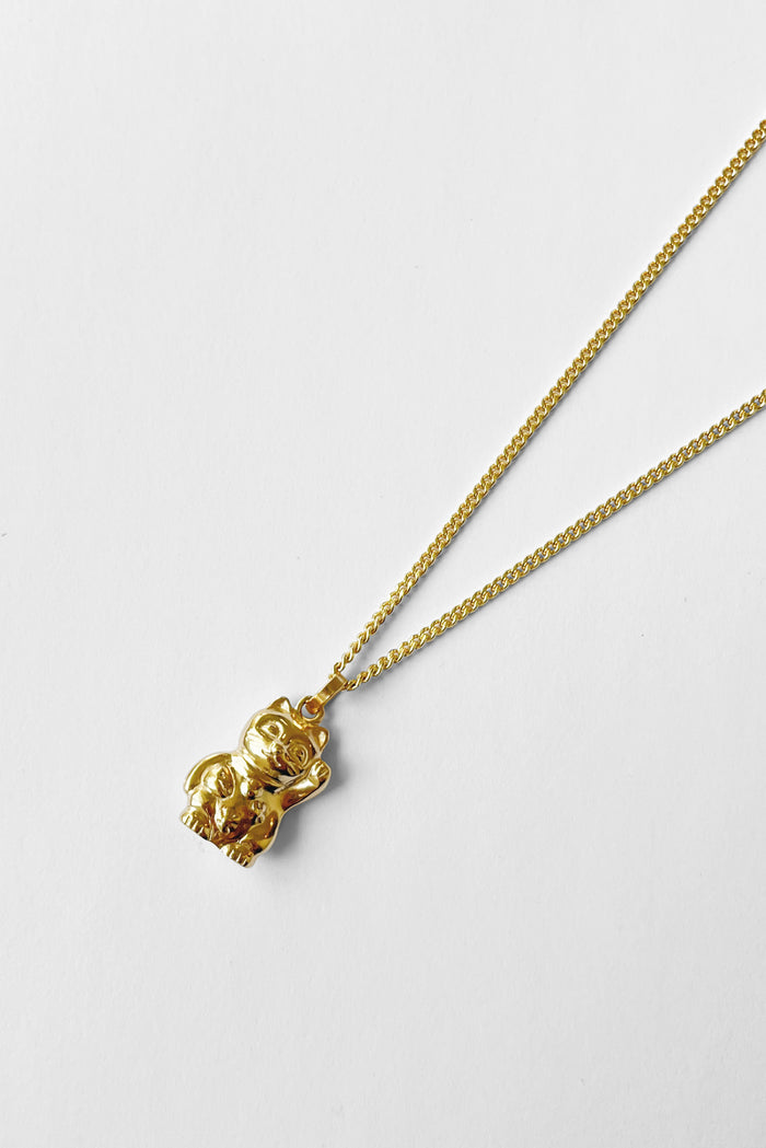 kara yoo jewelry Lucky Cat Necklace
