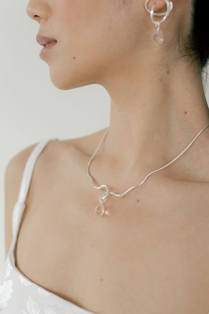 Kara Yoo Jewelry Maeva Necklace + Small Drop Charm