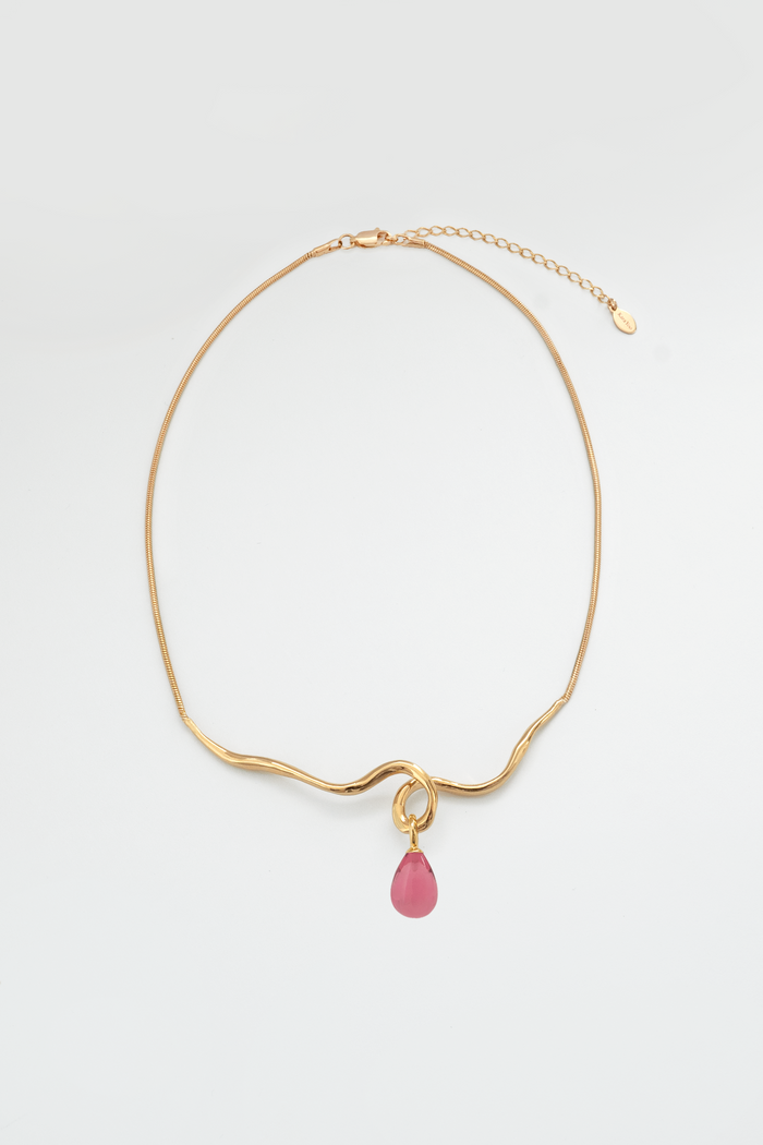Kara Yoo Jewelry Maeva Necklace + Small Drop Charm