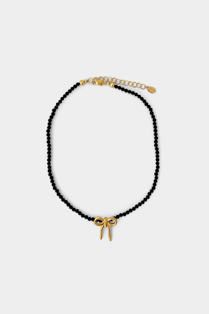 kara yoo jewelry Maisie Onyx Necklace