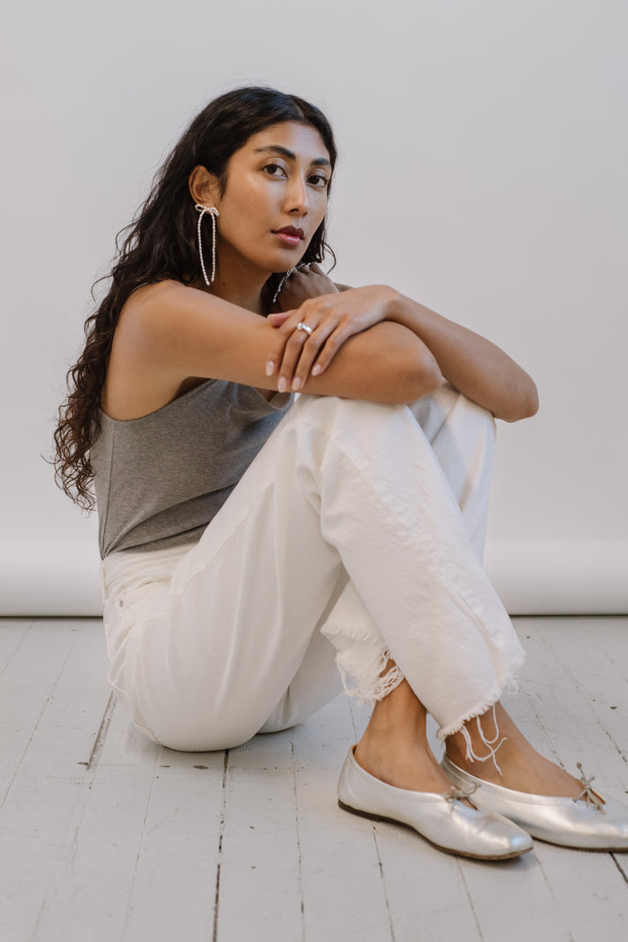 Kara Yoo Jewelry Margot Earrings White Rice Pearl