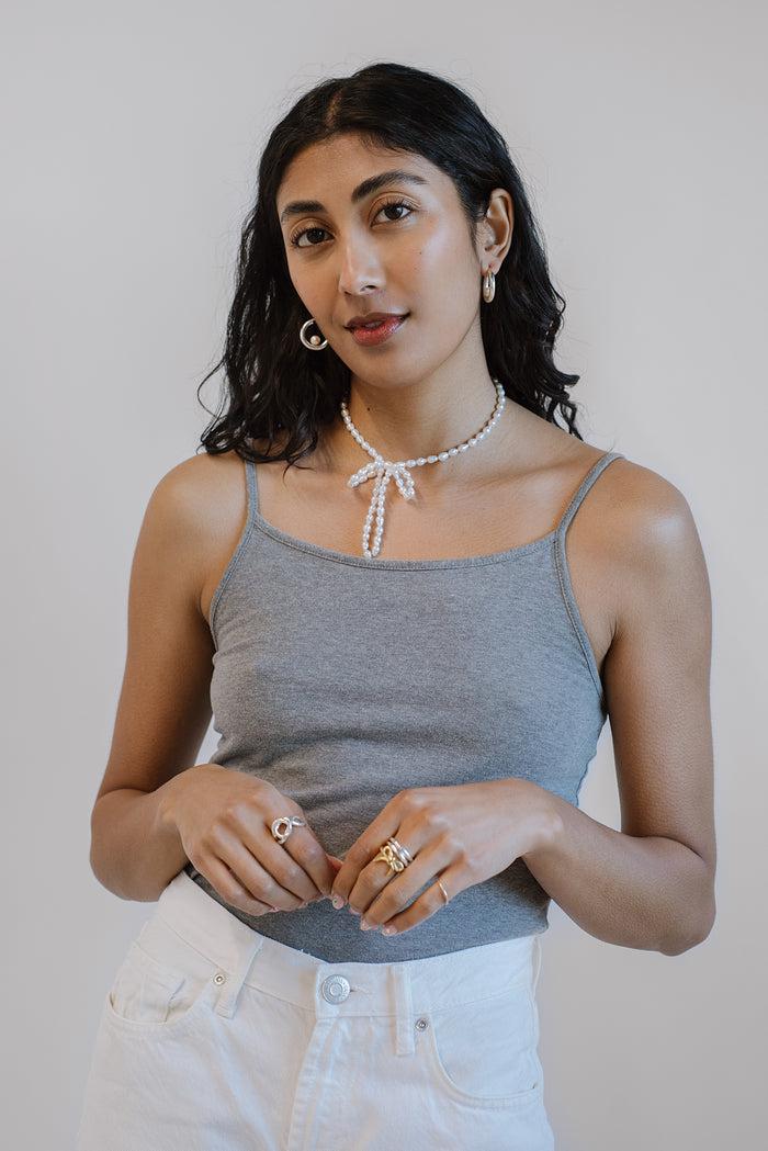 kara yoo jewelry Margot Necklace Teardrop Pearl