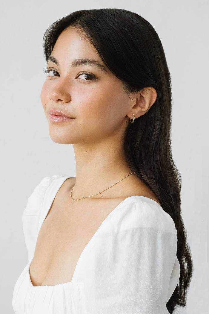 kara yoo jewelry Nina Hoops 15mm - Solid 14K Gold