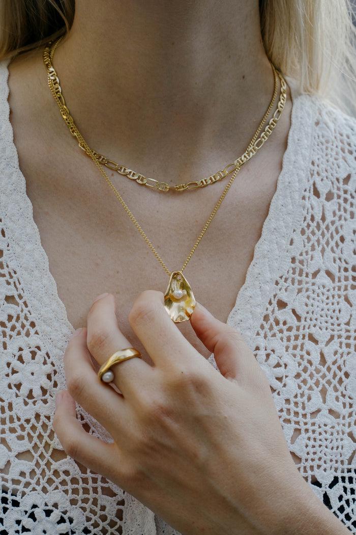 Kara Yoo Jewelry Oyster Shell Necklace