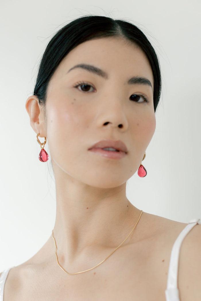 Kara Yoo Jewelry Pippa Hoops + Small Drops