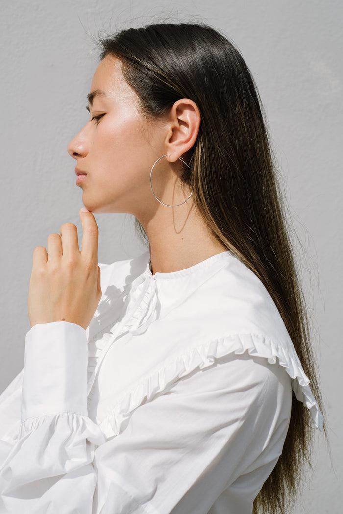 kara yoo jewelry Pull-Me-Through Large Hoops