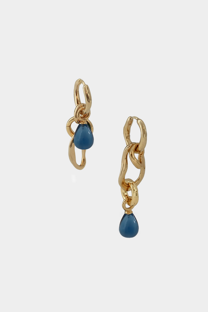 kara yoo jewelry Renata Hoop Set + Small Drops