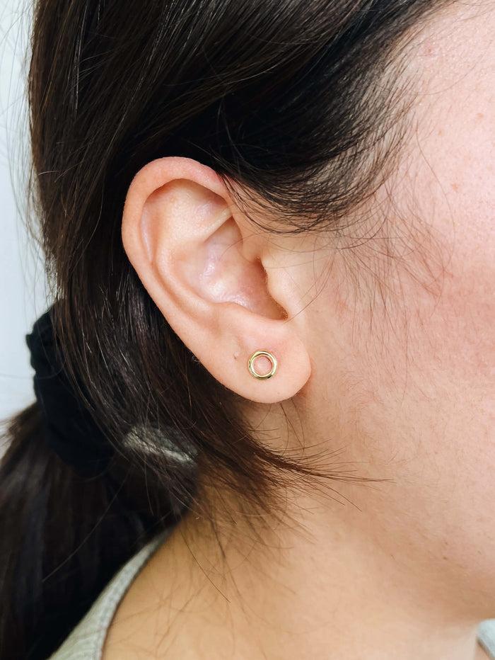 Kara Yoo Jewelry Rhode Studs Solid 14K Gold