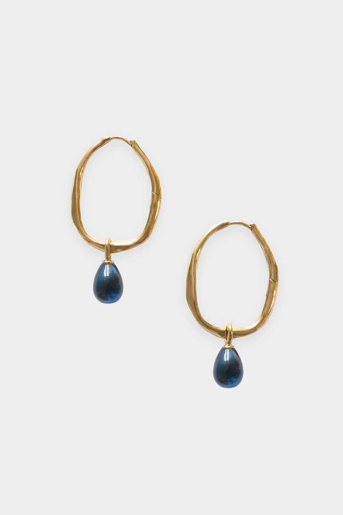 Kara Yoo Jewelry Romy Hoops + Small Drops
