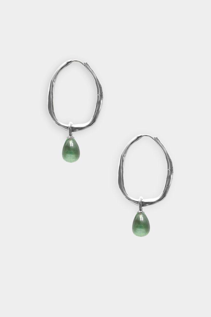 Kara Yoo Jewelry Romy Hoops + Small Drops