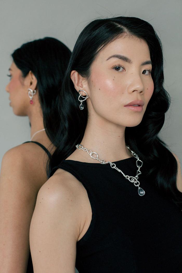 kara yoo jewelry Sabine Necklace + Large Drop Charm