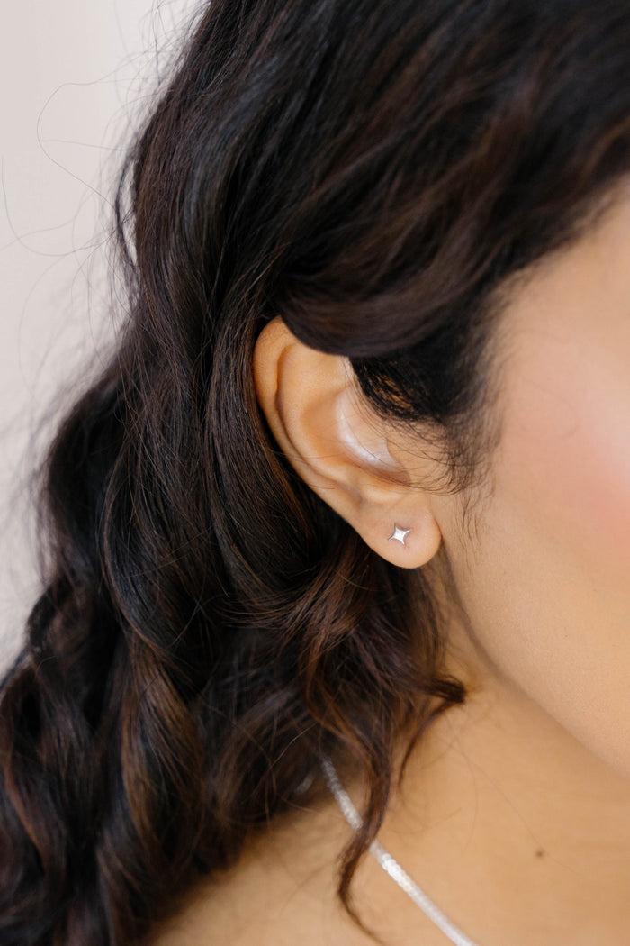 Kara Yoo Jewelry Scarlet Studs Solid 14K Gold