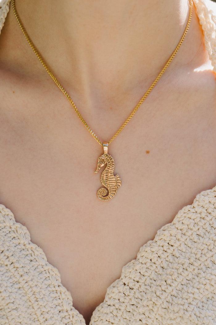kara yoo jewelry Seahorse Necklace