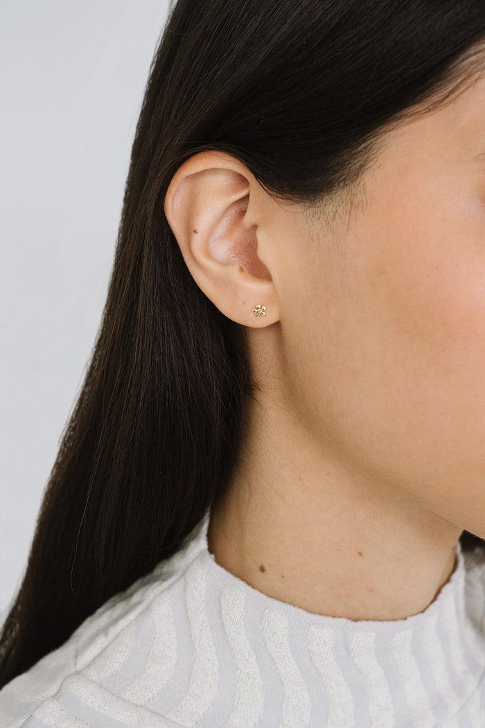 kara yoo jewelry Willow Studs Solid 14K Gold