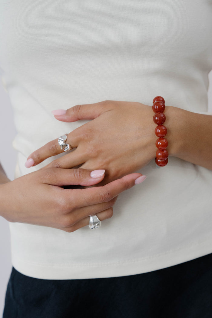 kara yoo jewelry Yona Bracelet Carnelian