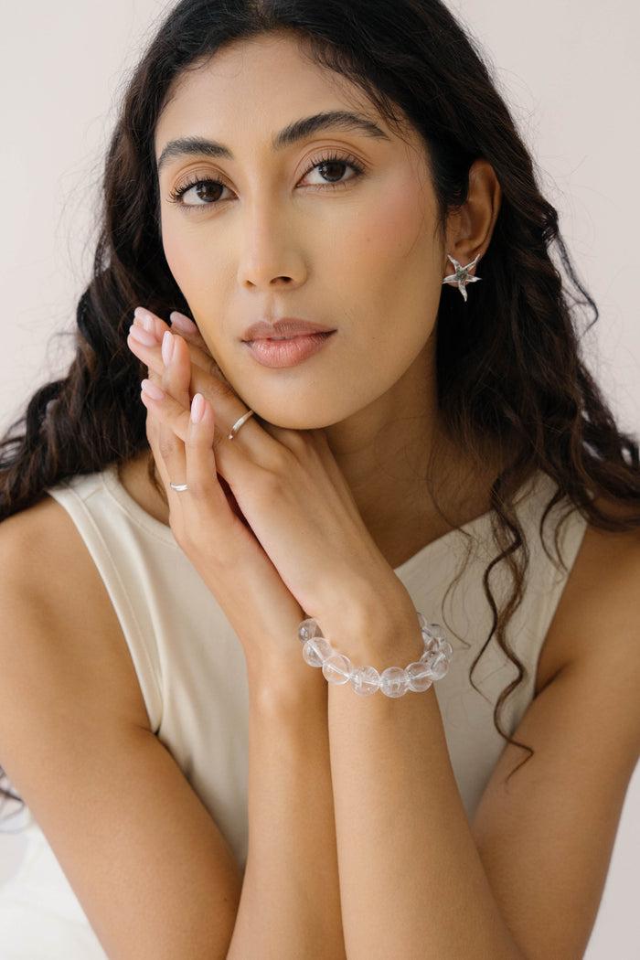 kara yoo jewelry Yona Bracelet Clear Quartz