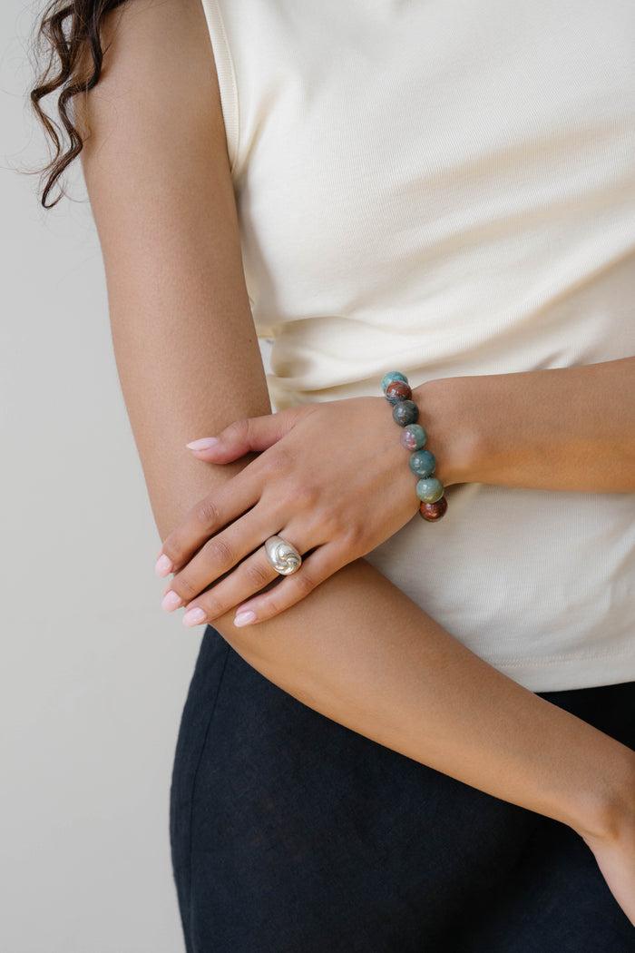 kara yoo jewelry Yona Bracelet River Jasper