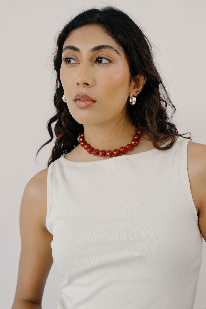 kara yoo jewelry Yona Collar - Carnelian