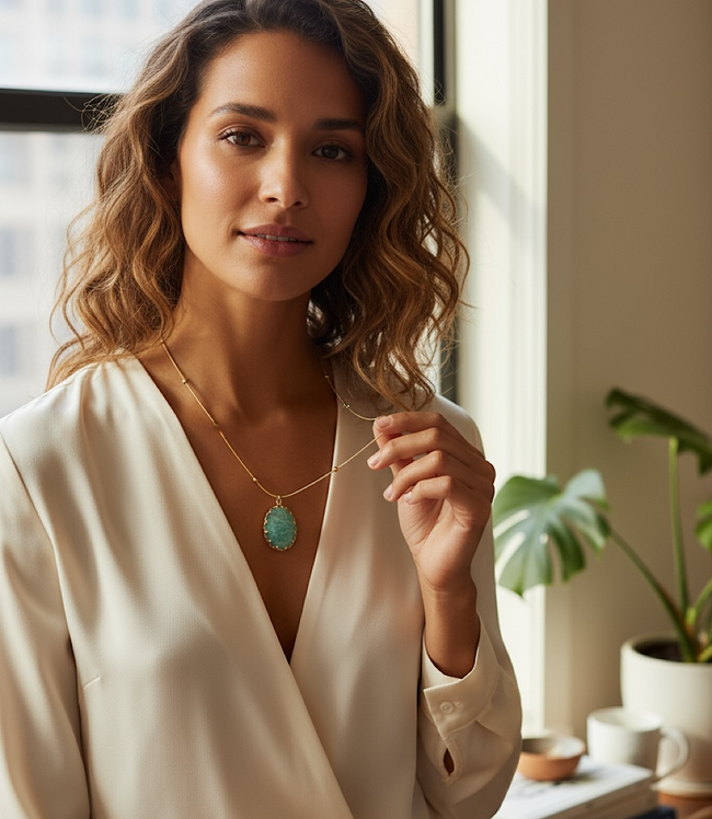 Karen Kane Amazonite Amazonite Pendant Necklace Karen Kane