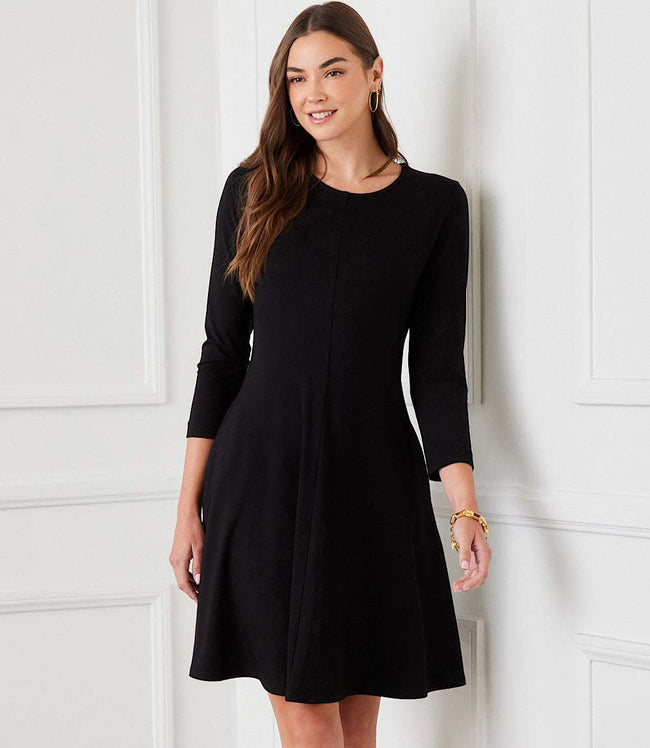 karen kane Black 3/4 Sleeve Fit & Flare Dress Karen Kane
